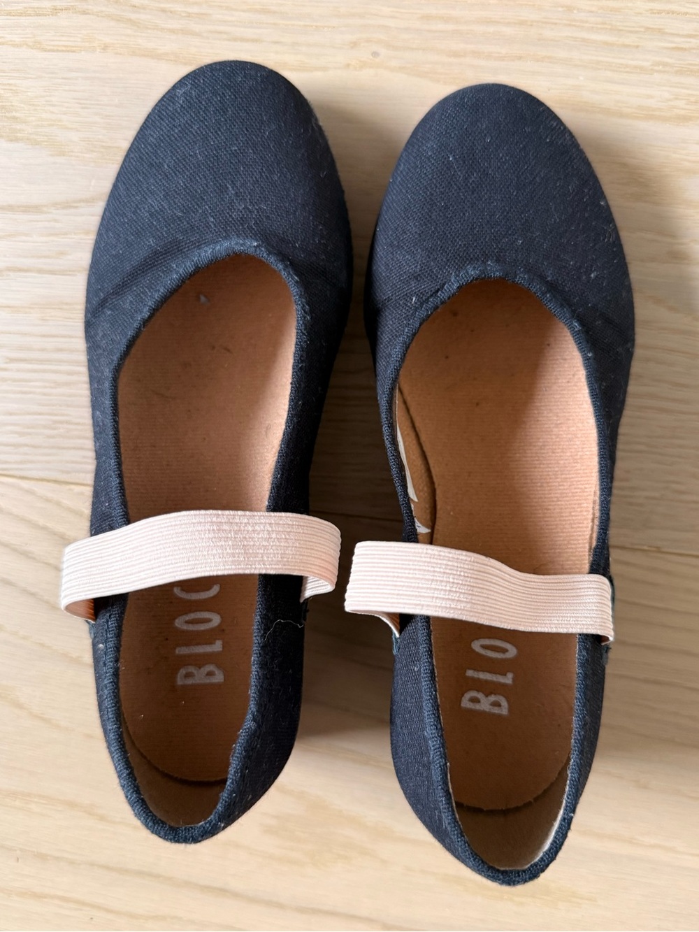 Bloch Kids Black Canvas ballet Character shoes